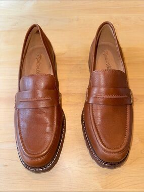 Madewell The Corinne Lugsole Loafers in rich brown leather 8